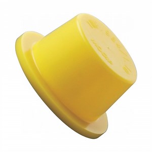 [Hot Item] Customized Injection PE Yellow External Plastic Male Tapered Shape End Cap Plug