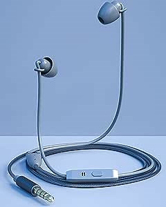 Noise Reduction Ear Plugs, Sleeping Headphones for Side Sleepers, Ear Plugs for Sleeping Noise Cancelling, Super Soft Sleep Earbuds Wired with Microphone, Great for Insomnia, Snoring, Air Travel