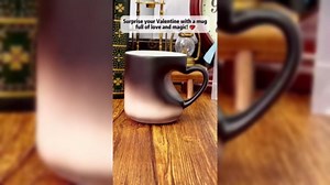 2026 New Heart Mug, Heart-Shaped Color Changing Magic Ceramic Mug Funny Color Changing Coffee Cup That Reveals Surprise Design When Filled With Hot Beverage Romantic Gift For Couples (Red)