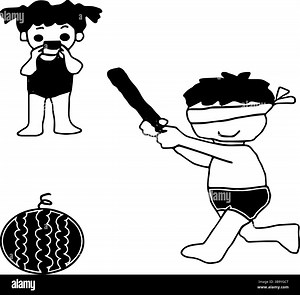 Japanese Game Vector Illustration Inspired by Japan Stock Vector Image & Art - Alamy