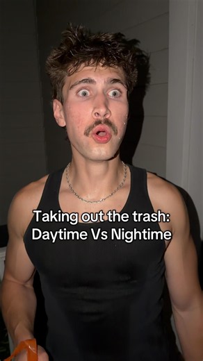 Taking out the trash: Daytime Vs Nightime