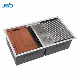 [Hot Item] Wholesale Workstation Modern Farmhouse Sink Double Bowl Kitchen Sink