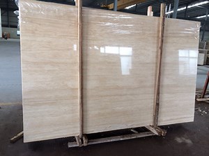 [Hot Item] Beige Travertine Paving/Flooring Tile/French Pattern/Slab Vein Cut/Cross Cut Travertine Unfilled/Filled and Honed/Polished