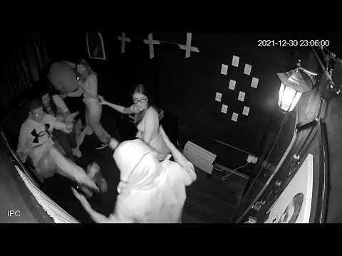 Horror Escape Room Haunted House with live actor