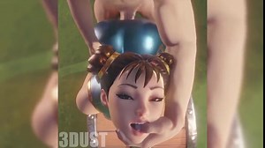 フォートナイト-略奪中に砲撃される大きなお尻の春麗（アニメーションと音声）