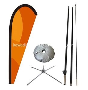 [Hot Item] Online Shopping Outdoor Exposure Hot Sale Promotion Beach Flag with Different Flag Pole Bases