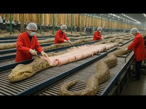 Inside the Snake-Leather Factory: From Snake Skin to Luxury Jacket (Full Process)