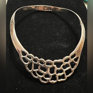 950 MEXICO SIGNED TORQUE / CHOKER / COLLAR SUPER NICE HEAVY!