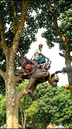 Experimental Monkey climbing machine 🐒 #innovative #engineering #entertainment