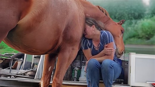 Animals show love to humans in their own way