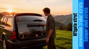 ARANA Gas Struts 29 inch 50Lb/223N, 4198 29" 50 Pounds Lift Support for Truck Bed Cover Tonneau Cover Trap Door Custom Outdoor Camper Shell Leer Window, 2 Pcs