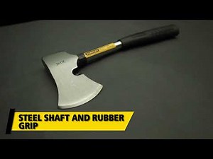 Stanley 54-105 Camp Axe Steel Shaft (Chrome and Black)