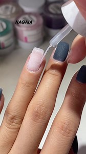 Dive into the deep with these navy blue nails  Featuring a bling swirl and the timeless French smile line. Feel the peace of the ocean with every glance! | Nagaia Nail | Facebook