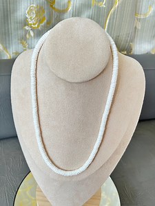 White Clam Heishe Puka Shell Necklace: Tropical Beach Jewelry - Etsy