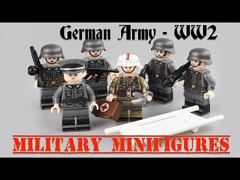 MILITARY MINIFIGURES - GERMAN ARMY WW2 WEHRMACHT - BLITZKRIEG (Unofficial Lego Aliexpress)