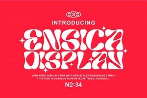 Ensica, a Font by ngene