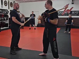 A little double stick application for a common pattern. #wichitafallsmartialarts #tuhonharley #bedangerous #sayoctuhonharley #mastery #Kali #inosantokali #warriorsway #silat #FMA #maphilindosilat #martialartist | Harley Elmore