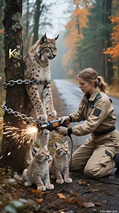 Rescuing Chained Mother Lynx #animals #K94 #rescue #animalrescue #trendingvideo | K94 Fusion