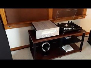 YAMAHA A-S3000 AND MUSICCAST VINYL 500 TURNTABLE AND YAMAHA NS-F901 SPEAKERS