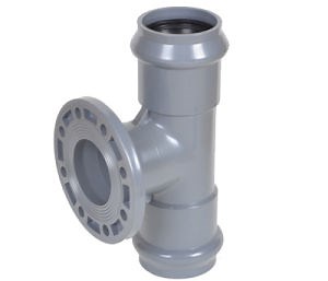 [Hot Item] 250mm PVC Rubber Ring Joint Tee with Flange Branch