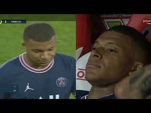 Kylian Mbappe Angry being Subbed Off vs Brest