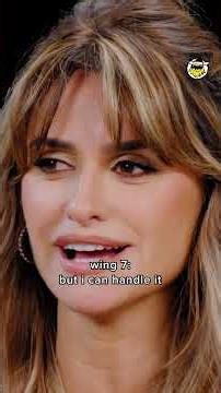 Penélope Cruz's reaction to every wing on Hot Ones