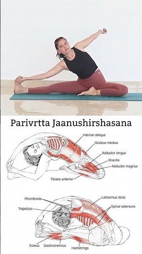 How to Do Parivritta Janu Sirsasana | Revolved Head-to-Knee Pose Benefits + Anatomy
