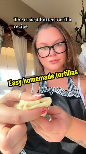 EASY BUTTER TORTILLA RECIPE: 1 cup hot water 1 stick or 1/2 cup salted butter 1 tbsp baking powder 1/2 tsp 3 cups flour #tortillarecipe #recipes #easyrecipe #baking #cooking