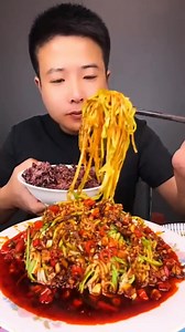 9.2K views · 73 reactions | Spicy Chinese food  SOSLU ÇİN YEMEKLERİ YEME | Mukbang | (Blood Sausage+Pork Gut+Sheep Brain) 먹방 | Emotional Vidoes | Facebook