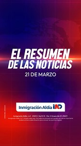 📰✨ Resumen semanal de noticias Inmigración Aldía AD ✨📰 Porque estar informado es estar preparado. ⚖️ Escríbenos en los comentarios y llámanos aquí (864) 920-0535 *𝐈𝐧𝐦𝐢𝐠𝐫𝐚𝐜𝐢𝐨́𝐧 𝐀𝐥 𝐃𝐢́𝐚, 𝐋𝐋𝐂, estudia cada caso, 𝐍𝐎 𝐭𝐨𝐝𝐨𝐬 𝐥𝐨𝐬 𝐩𝐫𝐨𝐜𝐞𝐬𝐨𝐬 𝐬𝐨𝐧 𝐢𝐠𝐮𝐚𝐥𝐞𝐬, por esta razón es importante evaluar primero cada situación para conocer las opciones legales. #asilo #hispanosenusa #abogadosinmigracion #permisodetrabajousa #EEUU #inmigracion #inmigrante #noticiasinmigrac