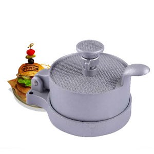 [Hot Item] Non-Stick Aluminum Burger Meat Press for Beef Burger Slider Grill Picnic BBQ Wyz21629