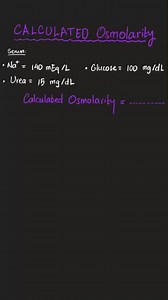 1.5K views · 30 reactions | Can you help this hospital patient with his lab results? Calculated Osmolality is helpful to calculate the serum osmolar gap...This is important in the ICU and thr emergency room...#nurse #doctor #physicianassistant #physician #lab #hospital #neet | Medicosis Perfectionalis | Facebook