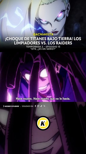 ✊⚔️ ¡Combates letales en Gachiakuta! ⚔️✊ En el episodio 15 de Gachiakuta, titulado “Oye, ¿es en serio?”, los Limpiadores se ven atrapados en las profundidades del basurero, separados y obligados a enfrentarse a los temibles Raiders uno a uno. 😱💥 Zanka se enfrenta a Jabber Wonger en un combate de vida o muerte donde las garras gigantes y ataques de ácido se cruzan con la astucia y resistencia de Zanka. 💥🗡️ Riyo combate contra Noerde Hew Amozo, quien usa su cabello electrificado como arma, obl