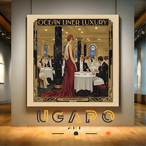 Vintage Ocean Liner ,art Deco Poster ,1930s - Etsy