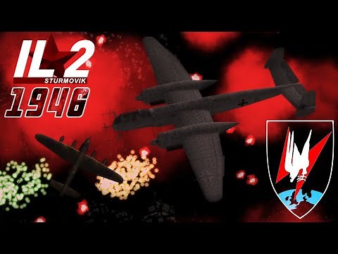 Full IL-2 1946 mission: He-219 Uhu - Nightfighting in BAT