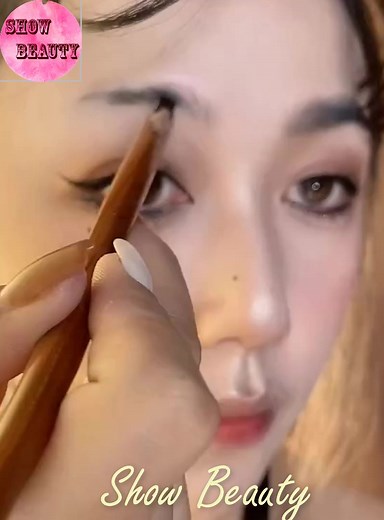 Draw natural fiber eyebrows #reels | Show Beauty