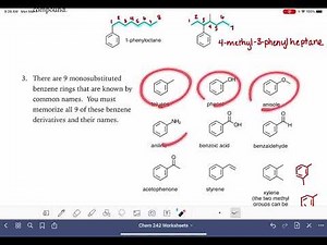 35a: Naming substituted benzene molecules