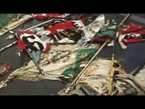 Victory Parade 1945 Moscow Throwing Nazi Germany Banners