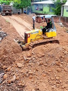 7.1K views · 99 reactions | Quickly Working Bulldozer Clean Up The Trash Before 5T Dump Truck Pouring Soils For Construction New | BulldozeR PoweR | Facebook