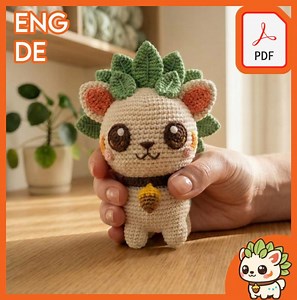Crochet Kitten Pattern, Woodland Amigurumi Cat With Leaf Mane (digital Download) - Etsy UK