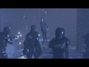 КОННОР НА КРЫШЕ С КАПИТАНОМ АЛЛЕНОМ Detroit Become Human