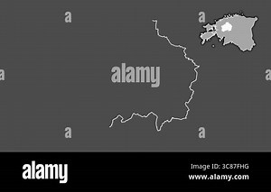 Rapla, Estonia, extruded and isolated. Grayscale Stock Video Footage - Alamy