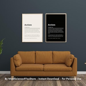 Autism Dictionary Definition Art Print: Neurodiversity Positive Affirmation (digital Download) - Etsy