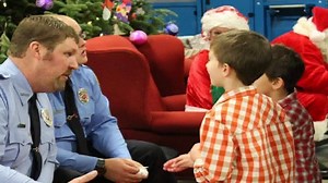 Santa visits White Pigeon Fire Department