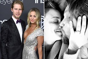 Big Bang Theory's Kaley Cuoco kisses husband Karl Cook in sweet reunion after weeks apart
