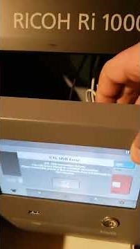 Problems with my Ricoh Ri 1000