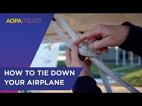 Training Tip: How to Tie Down an Airplane