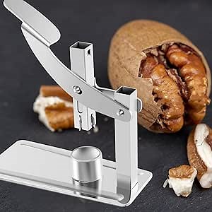 Chestnut Cracker Nut Cracker Stainless Steel Chestnut Clip with Non-Slip Handle Labor-Saving Chestnut Cutter Tool Heavy-Duty Chestnut Opener for Chestnut Nut Kitchen Picnic Travel 17x16.2x6.3cm