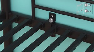 VECELO Loft Bed Twin Size with Desk, Metal Bedframe with Removable Ladder and Safety Guardrail, No Box Spring Needed, Space Saving, Noise Free, Nature&White