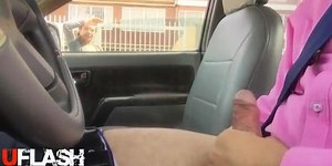 Car Flashing Asking Directions